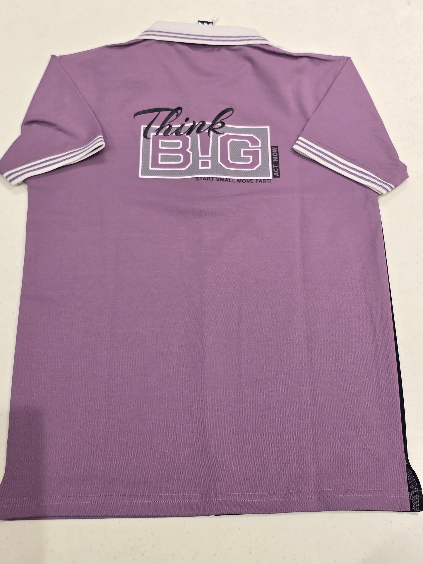 Lycra Material 3 color t-shirt for boys with colar neck