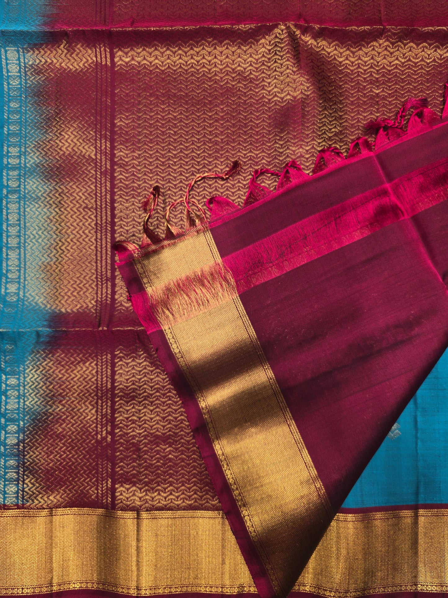 Pure Soft Silk Saree with Fancy Butta & Traditional Zari Border | Festive & Wedding Silk Saree for Women