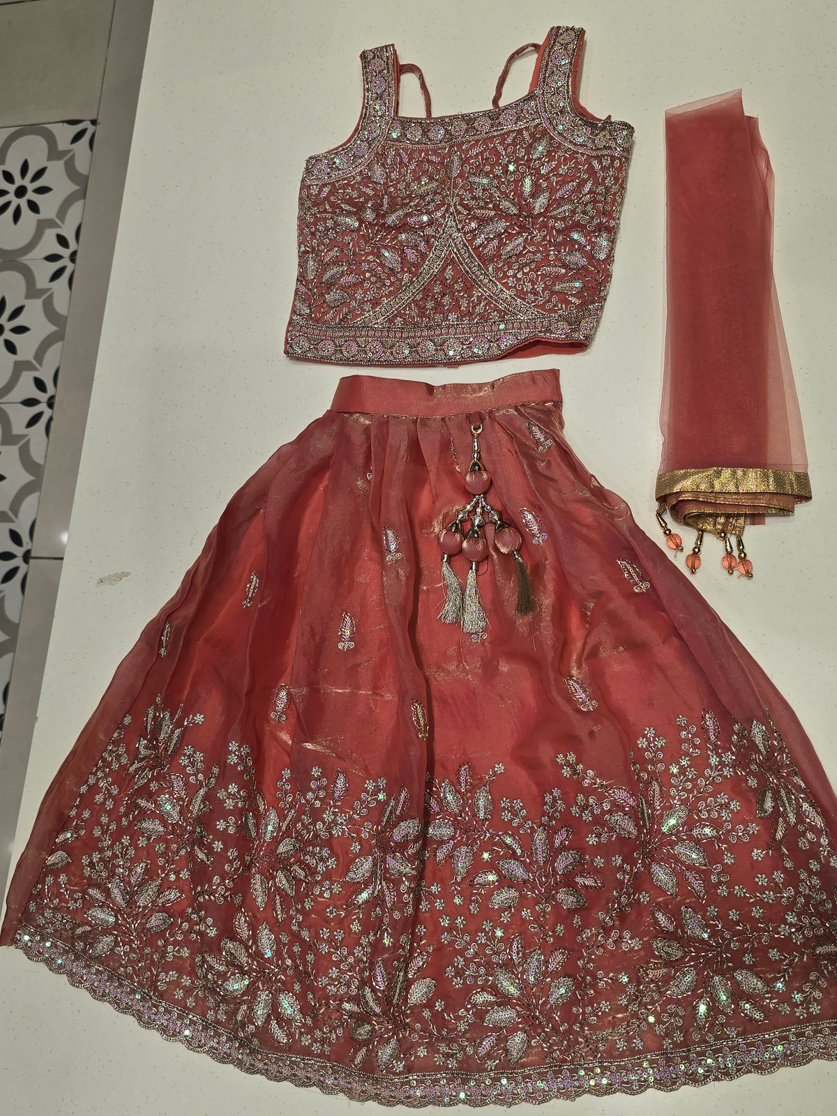 kids' lehenga choli set .
