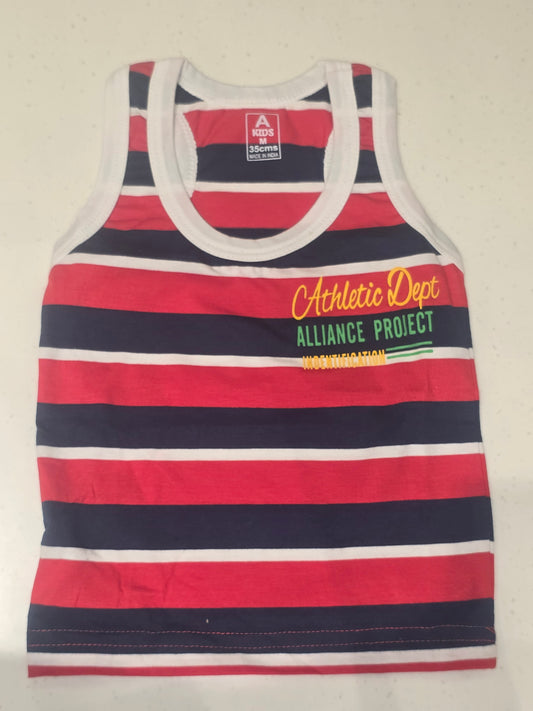 Cotton material multi colour Sleeveless t-shirt