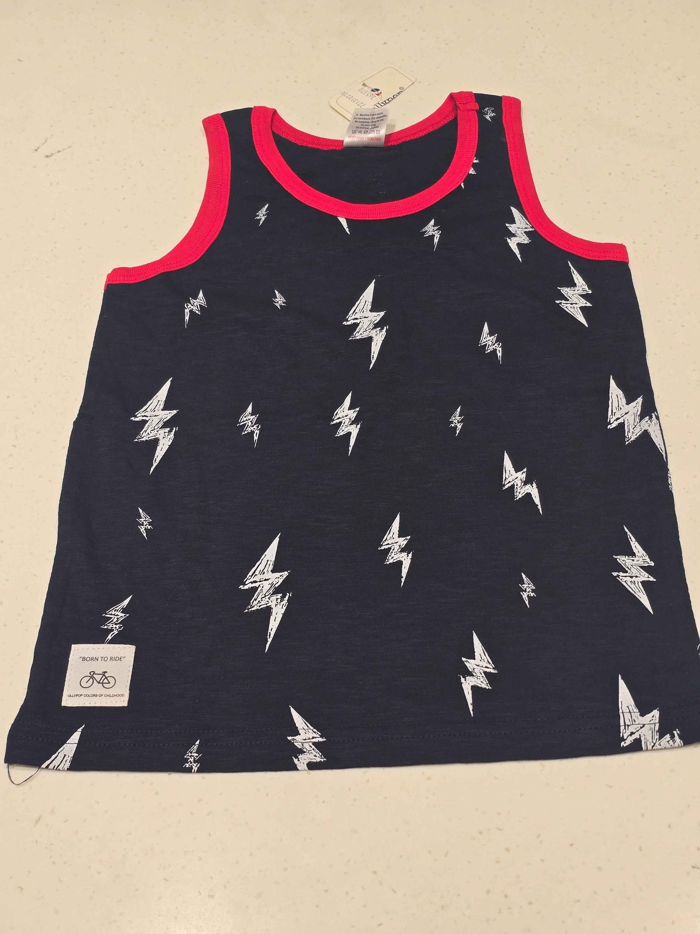 Boys Cotton Printed Sleeveless T-Shirt