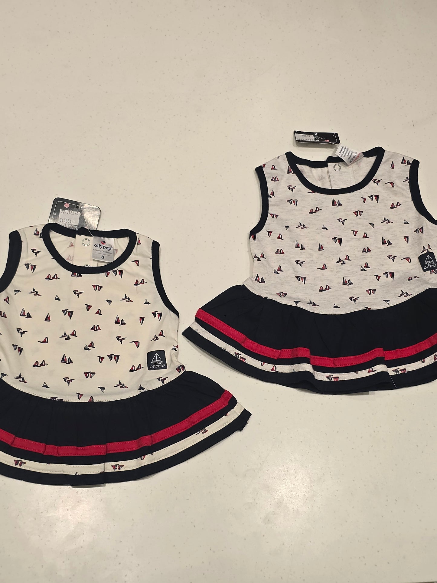 Baby Girls Printed Cotton Round Neck Frock
