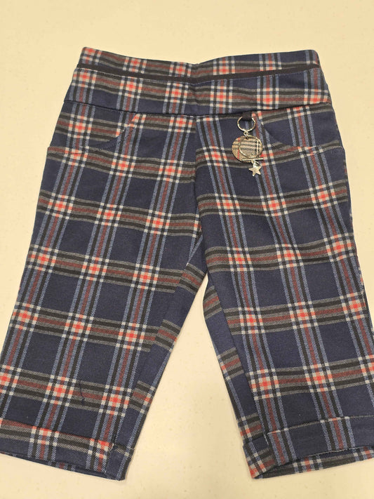Lycra Material multi colour checked pattren for girl