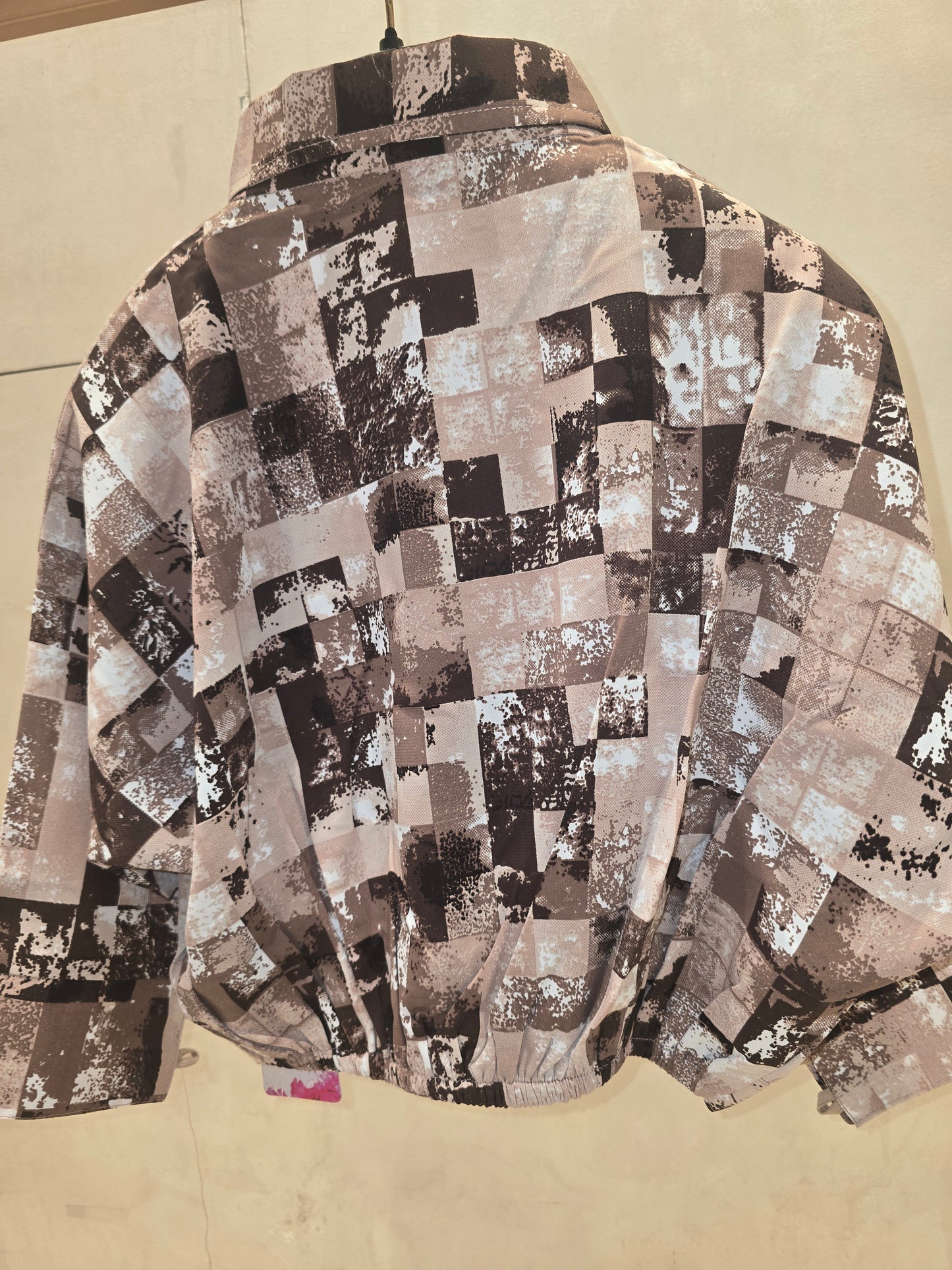 Girl Multi Colour Checked Chiffon Western Top