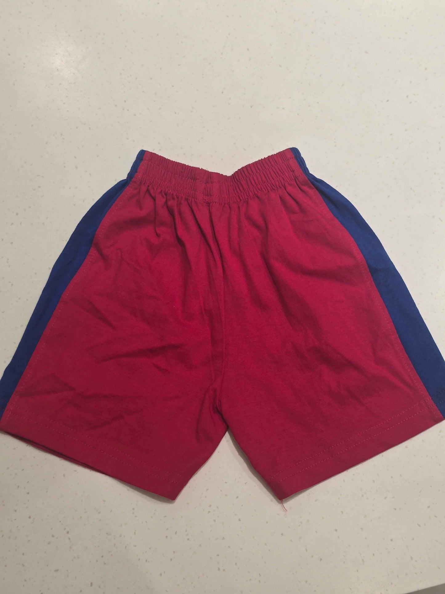Baby Boys Red Cotton Shorts