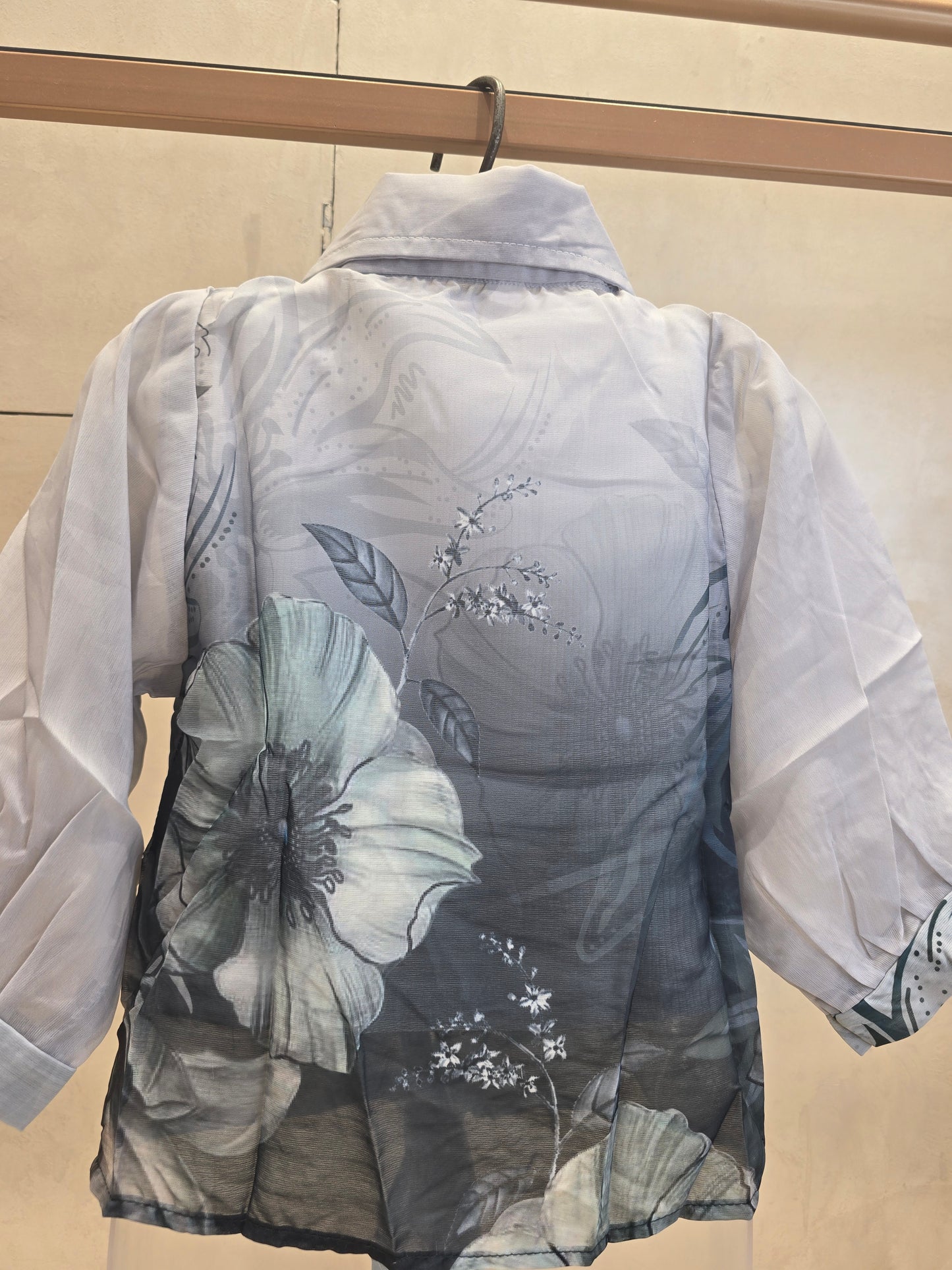 Printed Chiffon Western Top for Girls with Inner T-Shirt, Open Style & Long Fancy Tie – Casual Wear