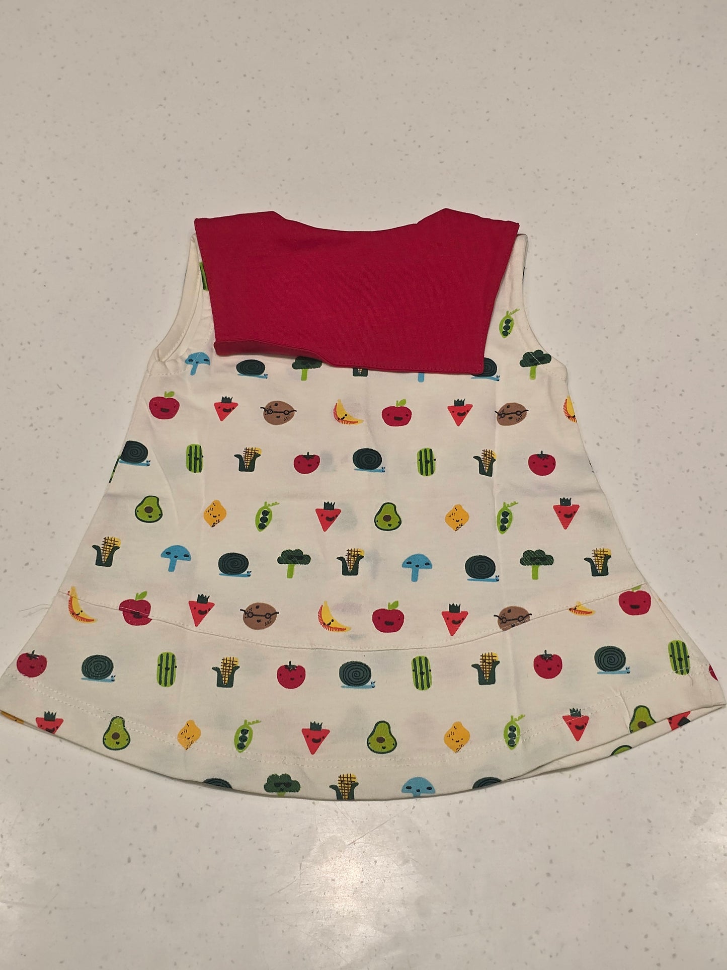 Baby Girls Half White Hosiery Cotton Frock