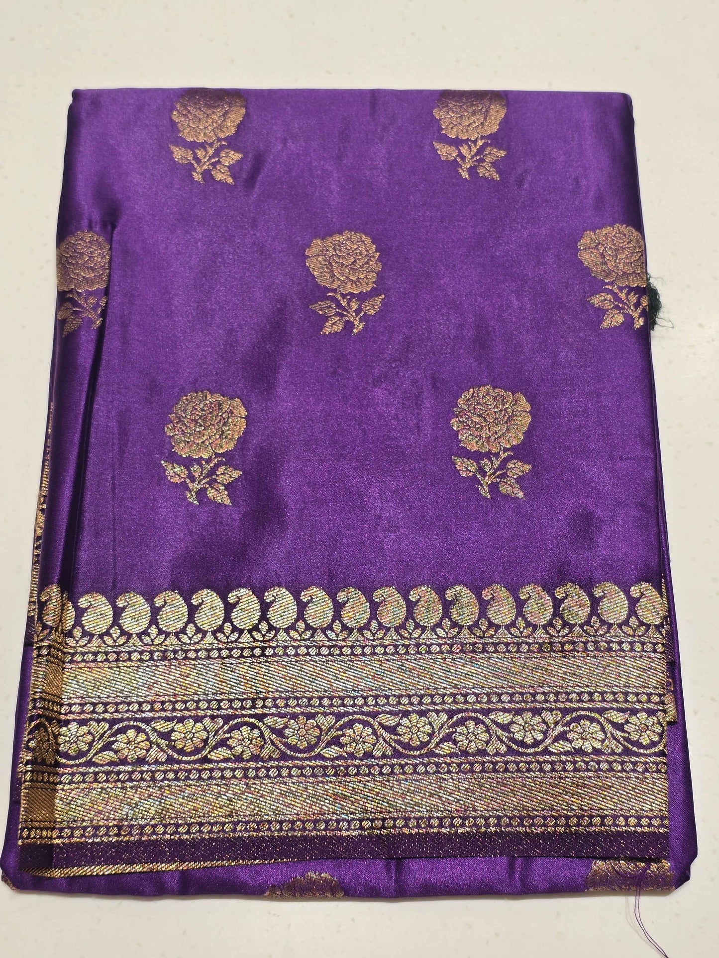 Soft Silk Dupatta with Floral Butta