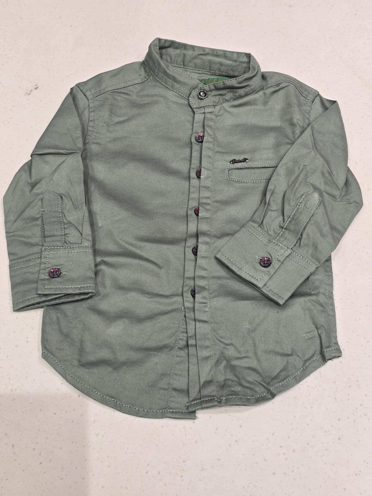 Lycra Material gray color shirt for boy with full sleeves
