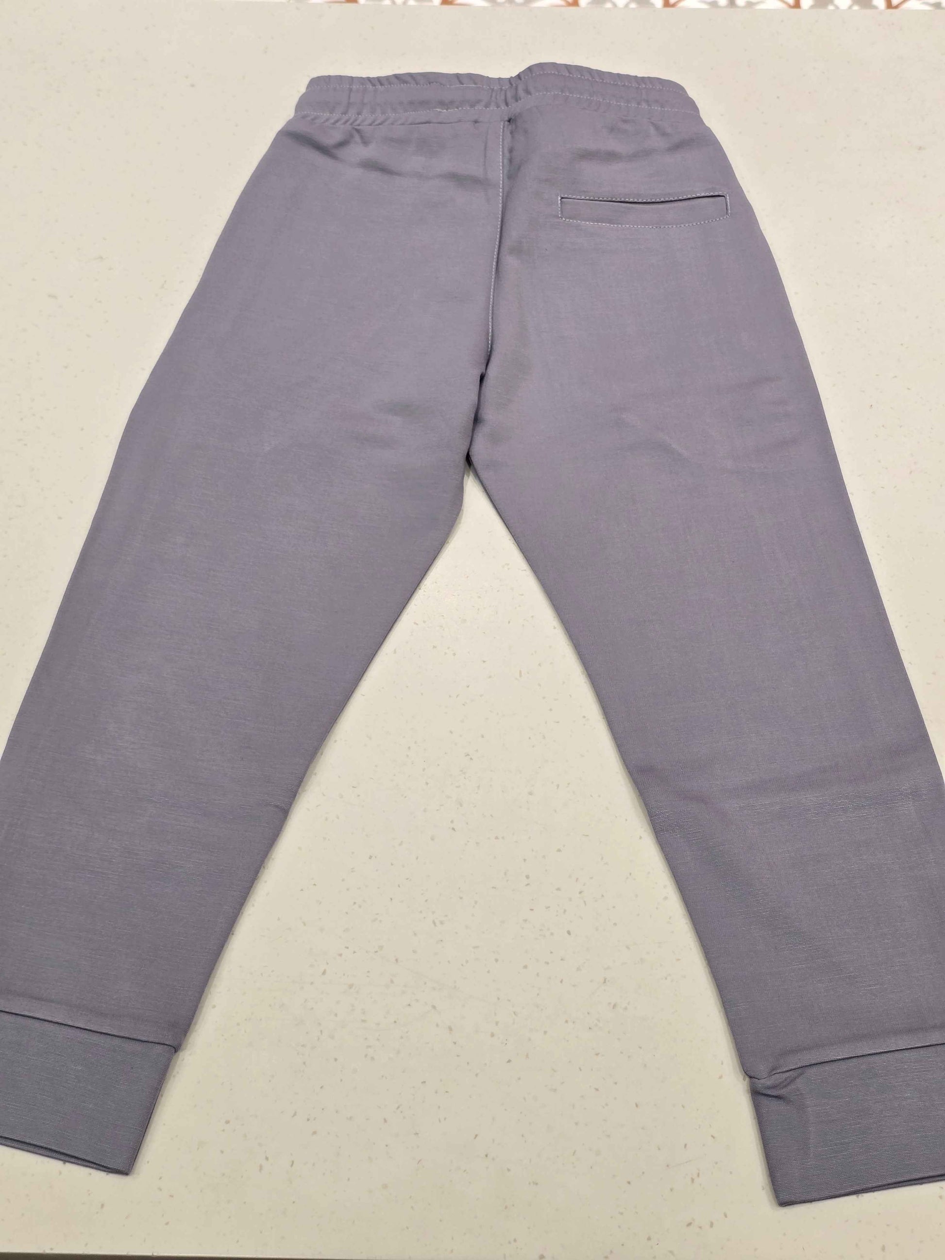 Jersey material gray color pant for boys with Elasticable waist