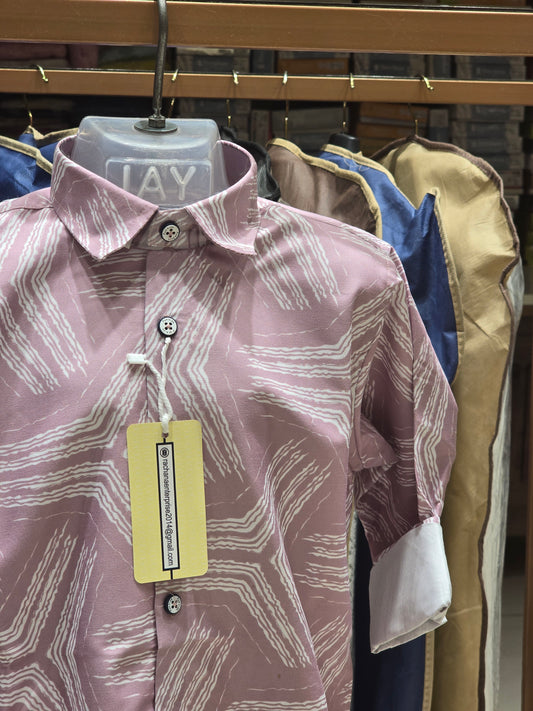 Boy Onion Pink Cotton Summer Shirt