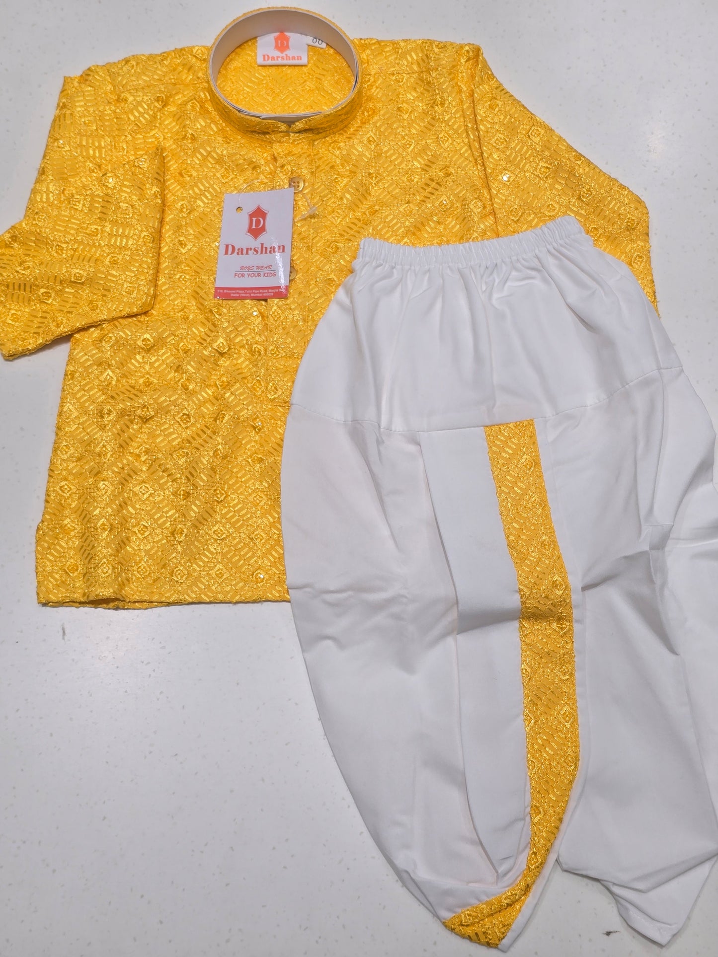 Acoba Dhoti Shirt Set for Boys