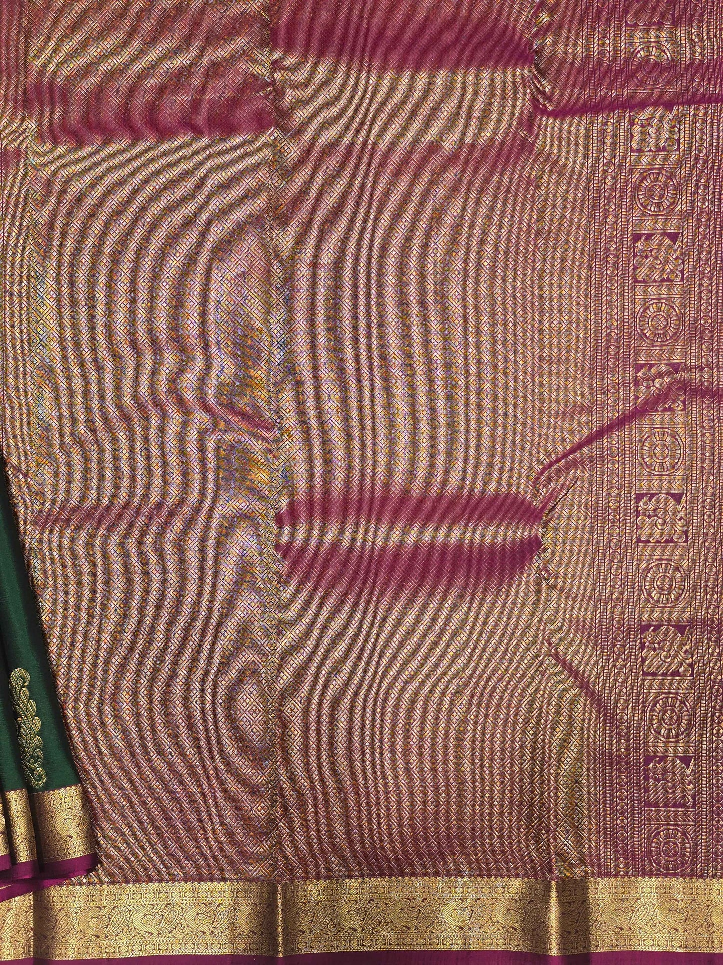 Pure handloom kanjivaram saree with peacock design