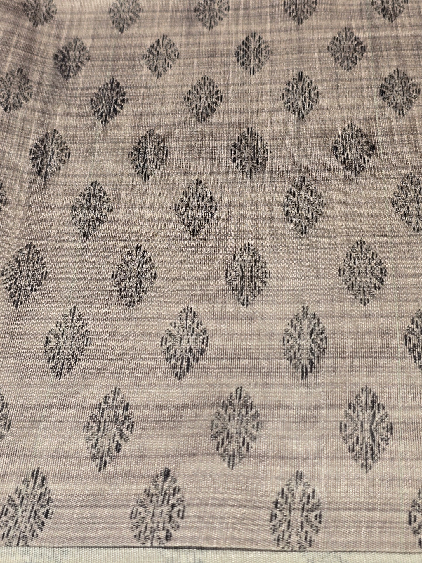 Raw silk with thread work border and pallu Daily wear