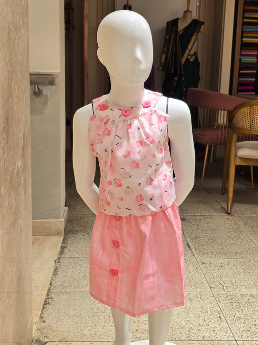 Printed Chiffon Western Wear Set for Girls