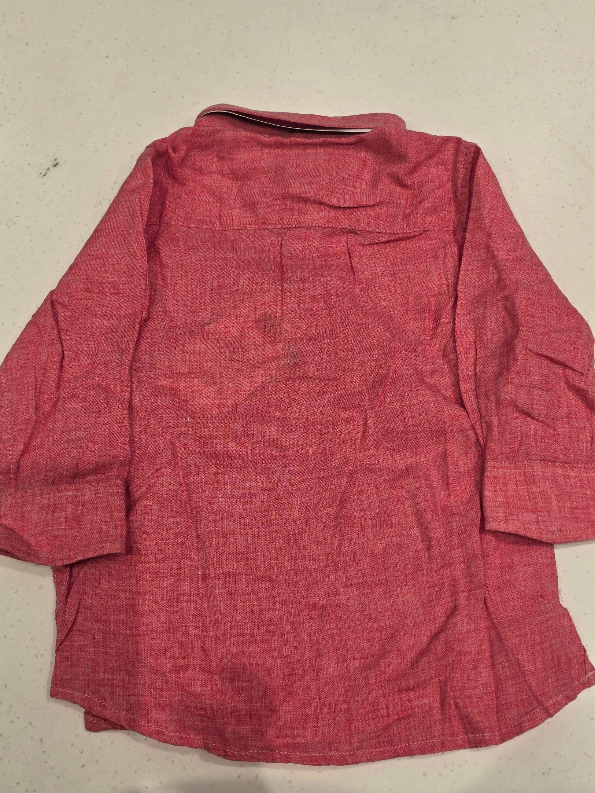 Lenin cotton material rust color kurta for boy wuth colar neck