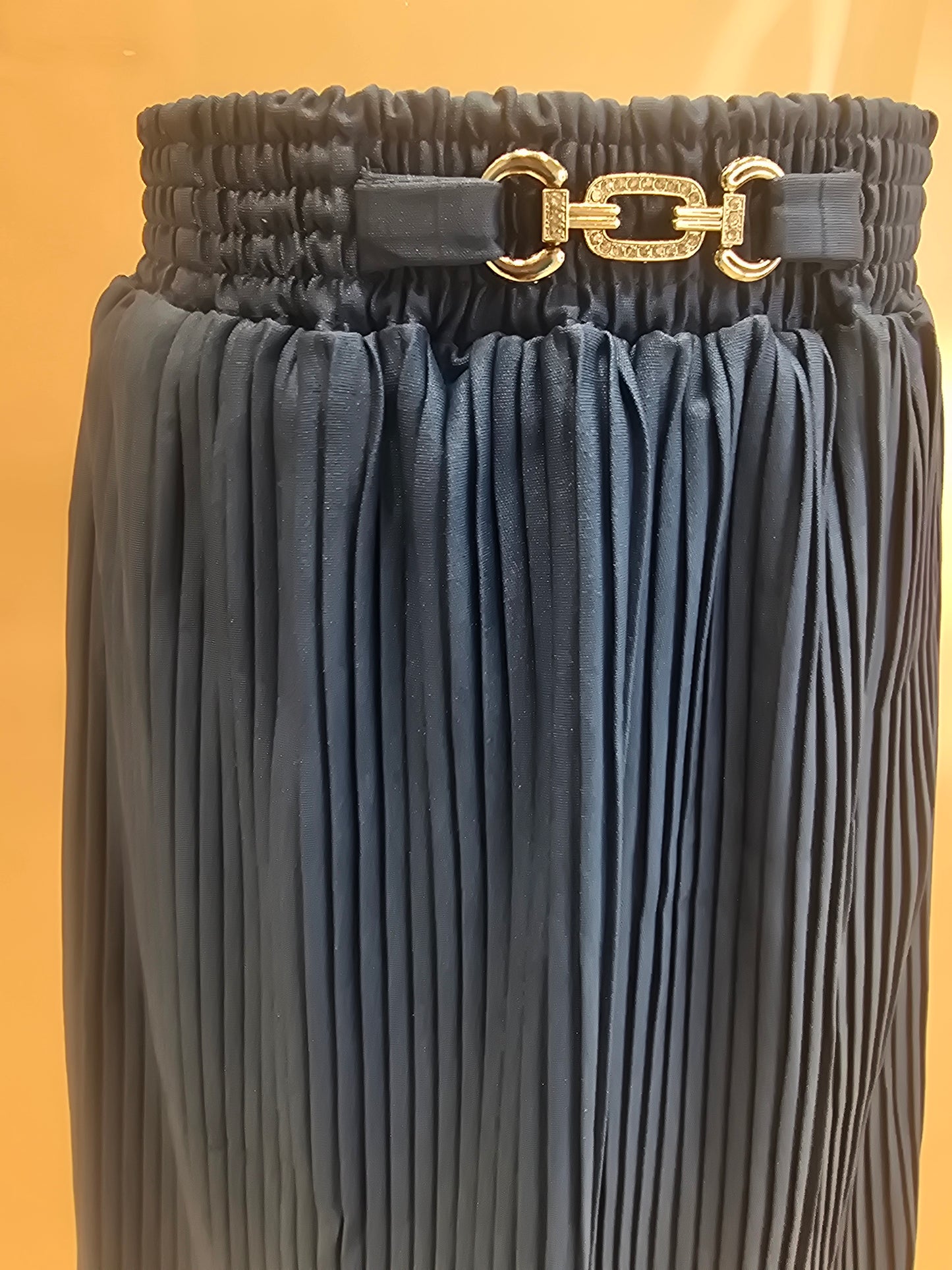 Lycra ¾ Length Skirt for Girls with Round Elastic Waistband, Stylish Belt Logo and Comfortable Casual Fit